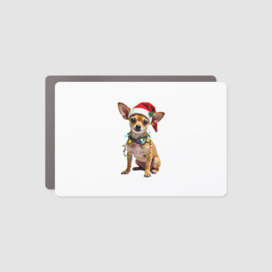 Chihuahua Christmas Santa Ugly Sweater Dog Lover X Car Magnet