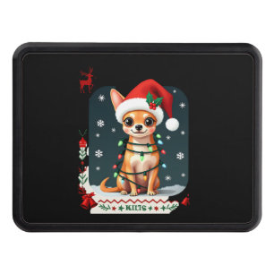 Chihuahua Christmas Santa Ugly Sweater Dog Lover X Hitch Cover