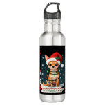 Chihuahua Christmas Santa Ugly Sweater Dog Lover X Stainless Steel Water Bottle