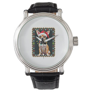 Chihuahua Christmas Santa Ugly Sweater Dog Lover X Watch