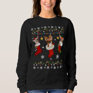 Chihuahua Christmas Socks Lights Dog Xmas Sweatshirt