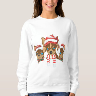 chihuahua christmas sweatshirt
