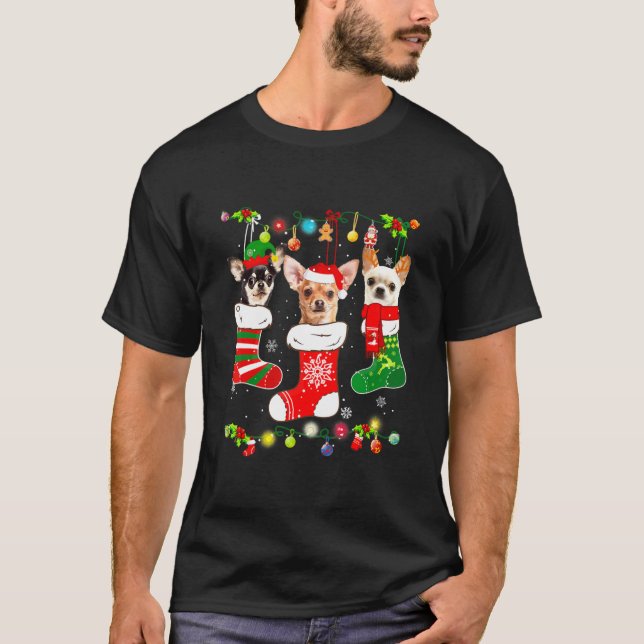 Chihuahua Christmas T-Shirt (Front)