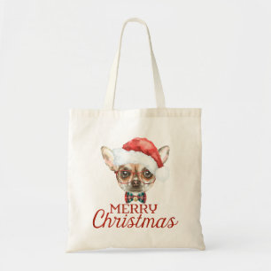Chihuahua Christmas Tote
