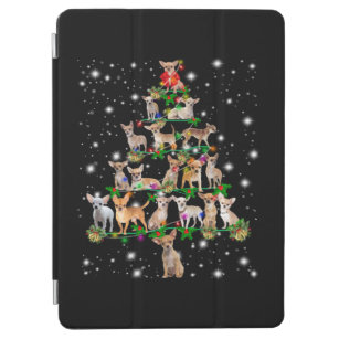 Chihuahua Christmas Tree Covered By Flashlight iPad Air Cover