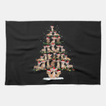 Chihuahua Christmas Tree Funny Tee Xmas Chihuahua  Kitchen Towel