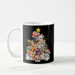 Chihuahua Christmas Tree Santa Dog Lover Xmas Coffee Mug