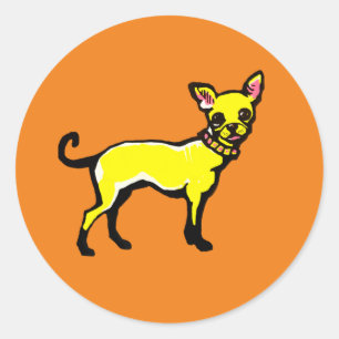 Chihuahua  classic round sticker