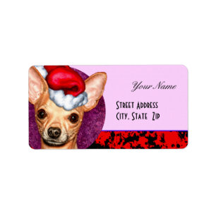 Chihuahua Claus Label