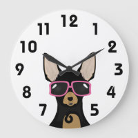 Chihuahua Clock