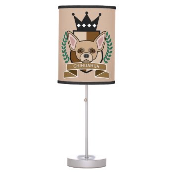 Chihuahua Coat Of Arms Table Lamp by funnydog at Zazzle