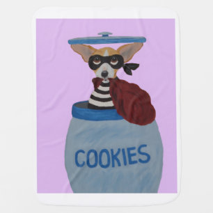Chihuahua Cookie Thief Baby Blanket