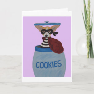 Chihuahua Cookie Thief Card