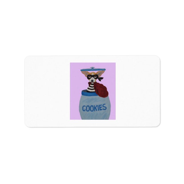 Chihuahua Cookie Thief Label (Front)