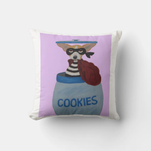 Chihuahua Cookie Thief Throw Pillow