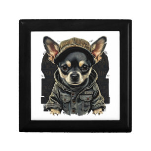 Chihuahua Cool Dog Rap Hip-Hop Gangster Gift Box