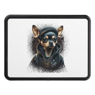 Chihuahua Cool Dog Rap Hip-Hop Gangster Hitch Cover