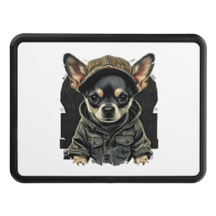 Chihuahua Cool Dog Rap Hip-Hop Gangster Hitch Cover