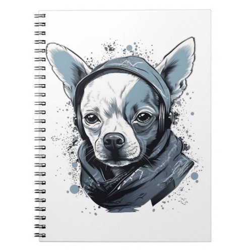 Chihuahua Cool Dog Rap Hip_Hop Gangster Notebook