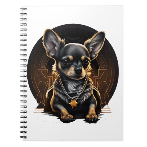 Chihuahua Cool Dog Rap Hip_Hop Gangster Notebook