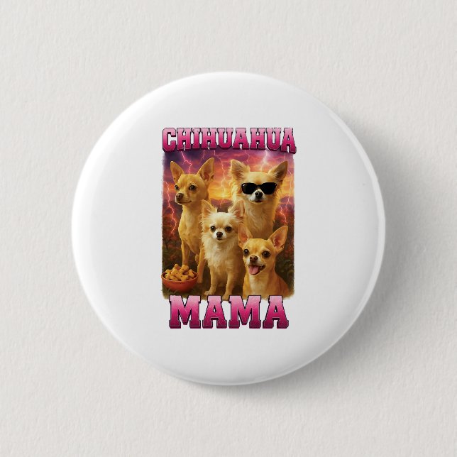 Chihuahua Copy Copy Button (Front)
