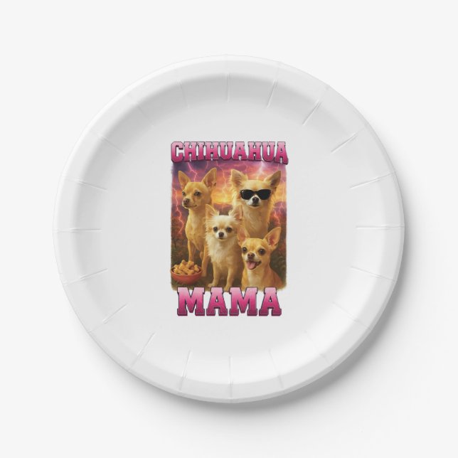 Chihuahua Copy Copy Paper Plates (Front)