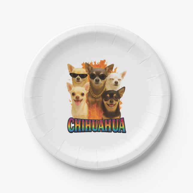 Chihuahua Copy Paper Plates (Front)