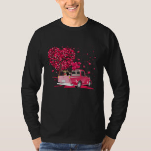Chihuahua Couple Truck Happy Valentine s day T-Shirt