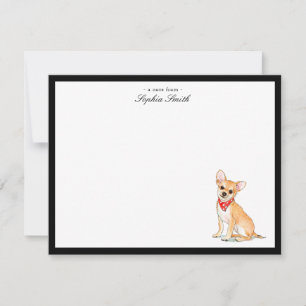 Chihuahua Custom Flat Thank You Notes