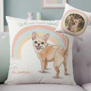 Chihuahua Custom Pillow – Rainbow Bridge Memorial