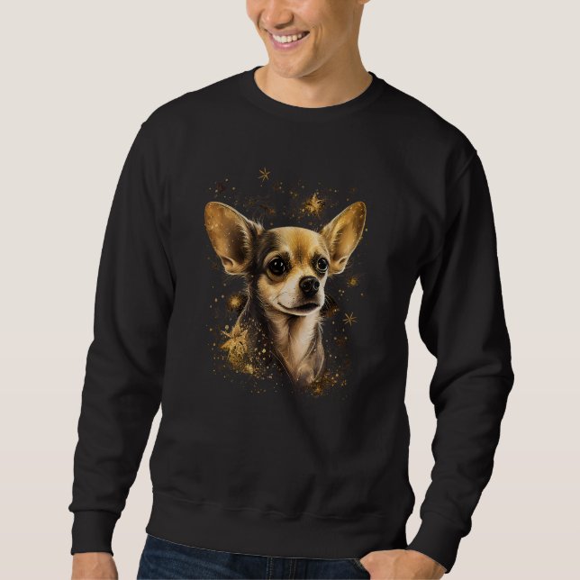 Chihuahua  Cute and beautiful coloured Dog Love Sweatshirt (Front)