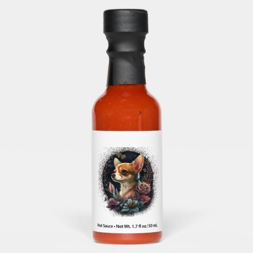 Chihuahua Cute Dog Beautiful Flowers Girl Hot Sauces