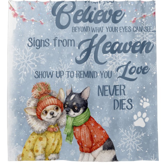 Chihuahua - Cute Puppy Christmas Gift, Shower Curtain (Front)