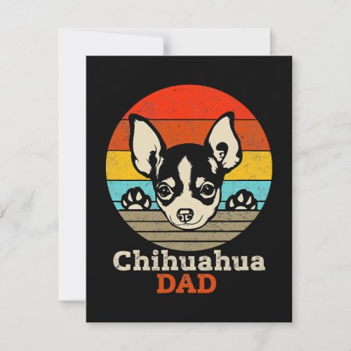 Chihuahua Dad Chihuahua Lovers Invitation