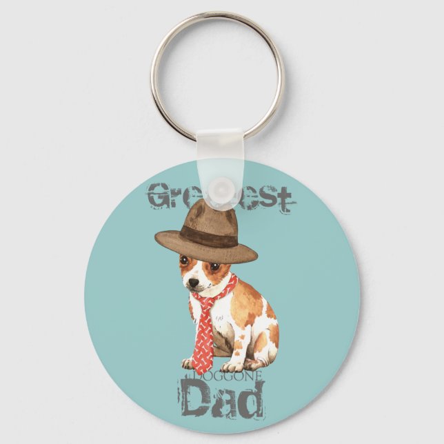 Chihuahua Dad Keychain (Front)