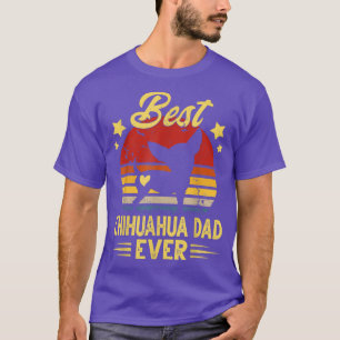 Chihuahua Dad Retro Humorous Chihuahua Dog Owner  T-Shirt