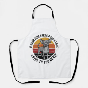 Chihuahua Dad Shirt Vintage Engraving Dog Lover De Apron