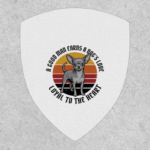 Chihuahua Dad Shirt Vintage Engraving Dog Lover De Patch