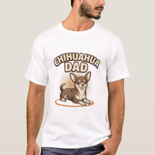 Chihuahua Dad Vintage Engraving Dog Lover Design_1 T-Shirt
