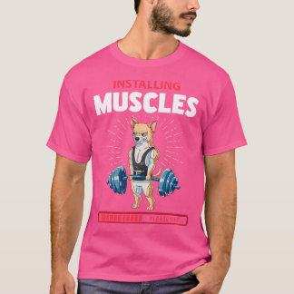 Chihuahua Deadlift Fitness Gym Weightlifting T-Shirt