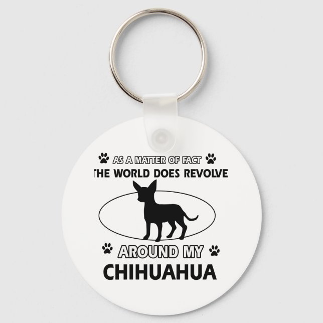 Chihuahua design keychain (Front)
