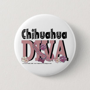 Chihuahua DIVA Pinback Button