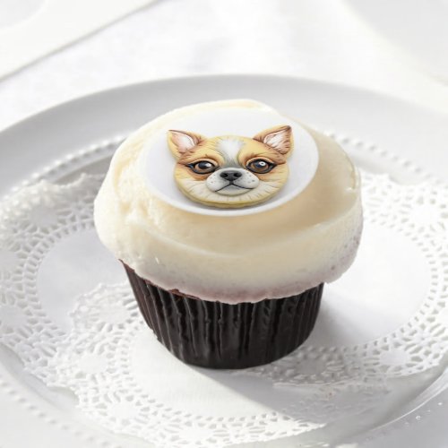 Chihuahua Dog 3D Inspired  Edible Frosting Rounds