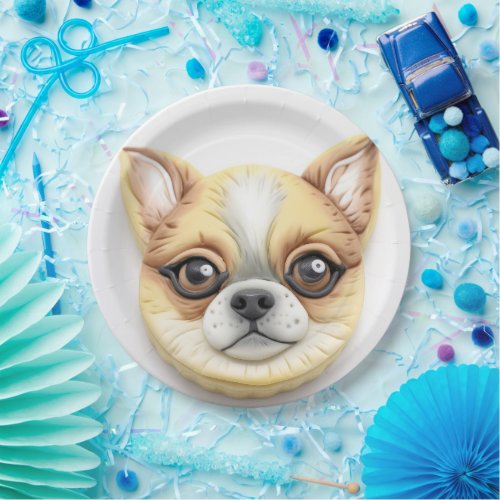 Chihuahua Dog 3D Inspired  Paper Plates