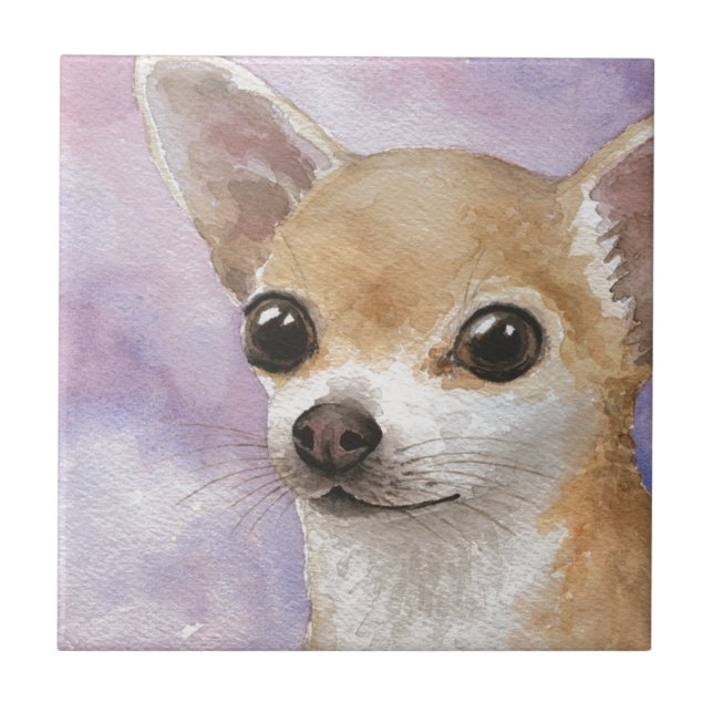 Chihuahua Dog 95 Ceramic Tile (Front)