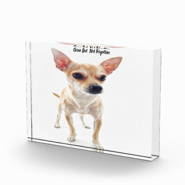 Chihuahua Dog. Acrylic Award (Right)
