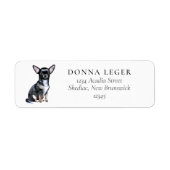 Chihuahua Dog Address Label (Front)