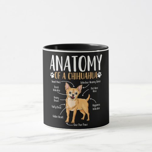 Chihuahua Dog Anatomy Mug