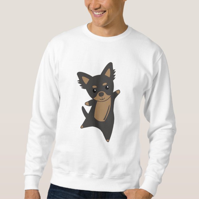 Chihuahua Dog Animal Friends Funny Chiwawa Sweatshirt (Front)