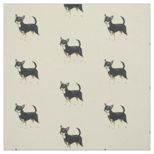 Chihuahua Dog Art Fabric